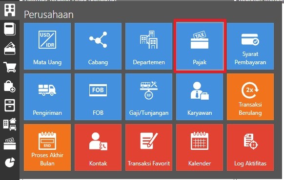 cara mengaktifkan fitur pajak di accurate online