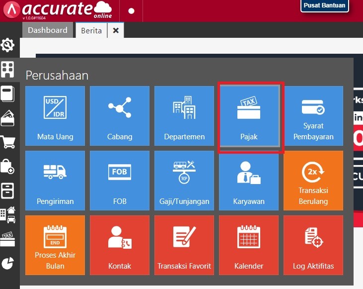 pengaturan pajak untuk bisnis di accurate online